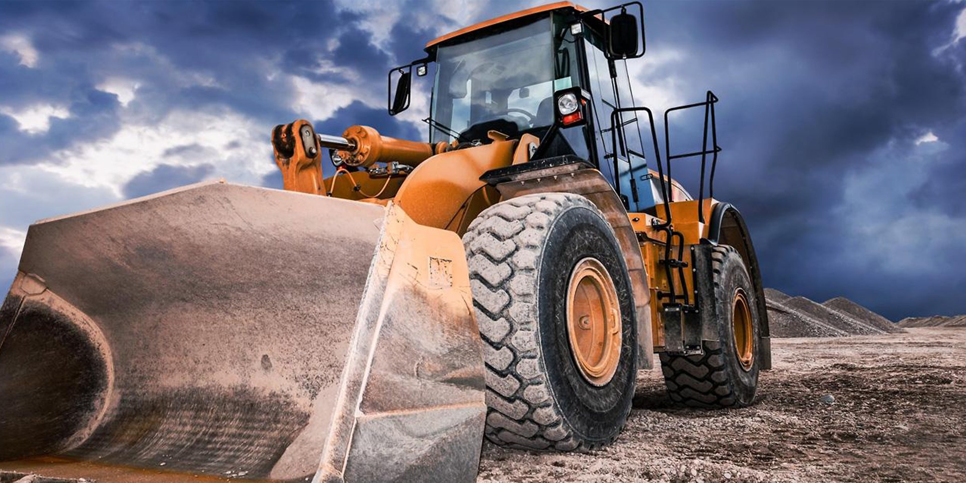yellow excavator