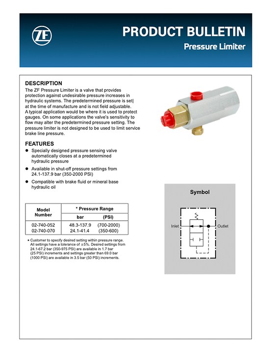 thumbnail document pressure limiter